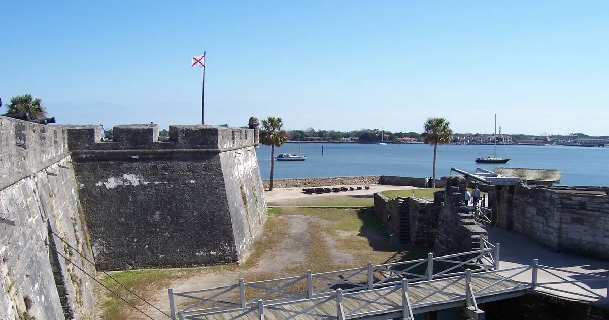 Drawbridge entrance to the Castillo de San Marcos
