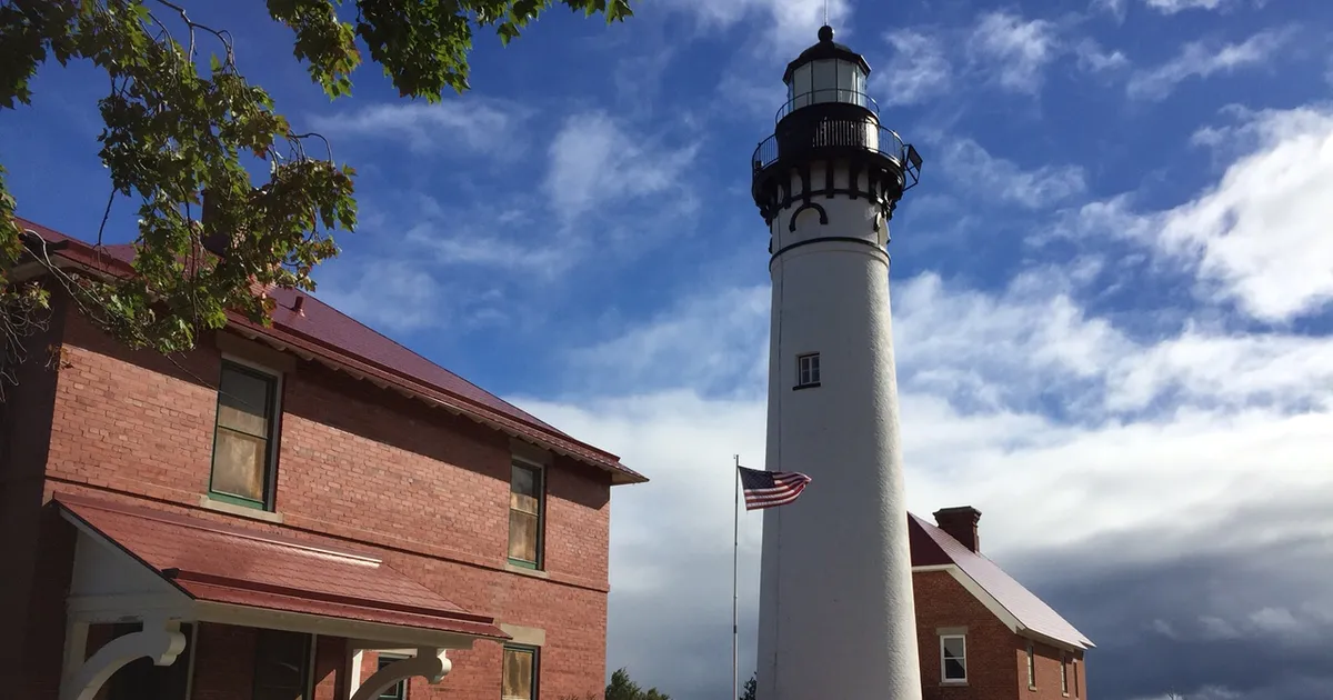 Au Sable Lighthouse and light keeper's quarters